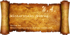 Winterstein Andrea névjegykártya